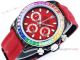 Japan Grade Rolex Daytona Rainbow Quartz 43 Watch Red Braided Strap (3)_th.jpg